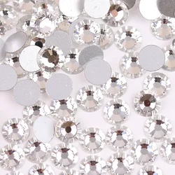 Elegant Assortment of Colorful Glass Crystal Flatback Rhinestones for DIY Nail Art and Crafts (A3 Clear)