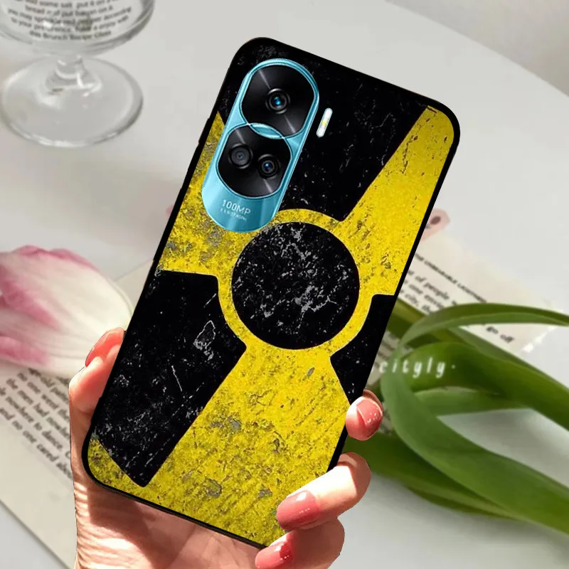Sleek Black Silicone Soft Painted Protective Case