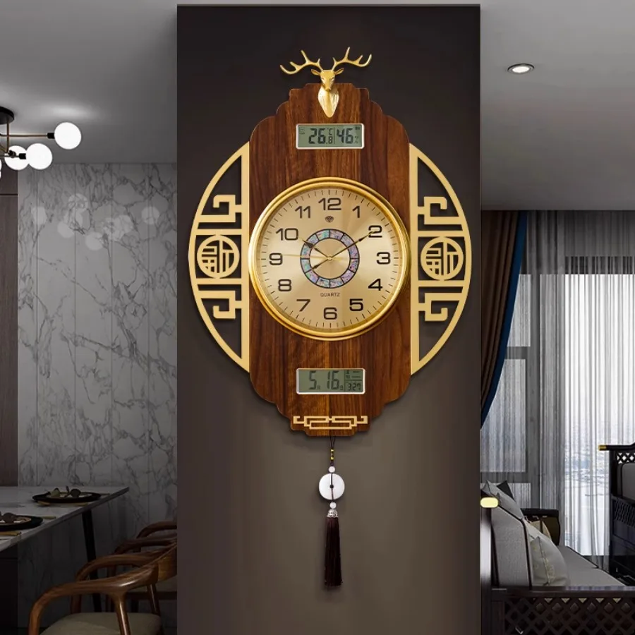 Amplus Wall Clock 11 Inch Square Gold Finish Elegant Quartz Decor Home Or Office main image 1