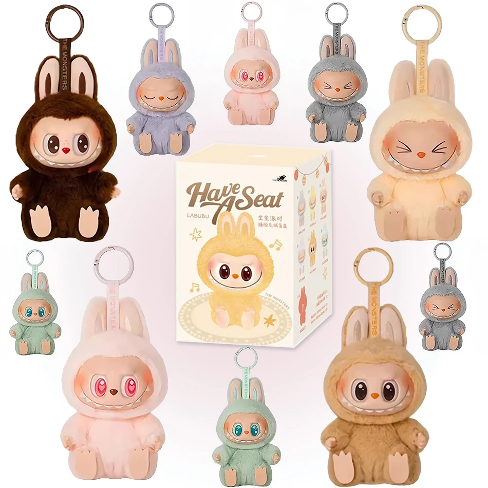 New High Quality Macaron 2 The Monsters Labubu Sitting Party