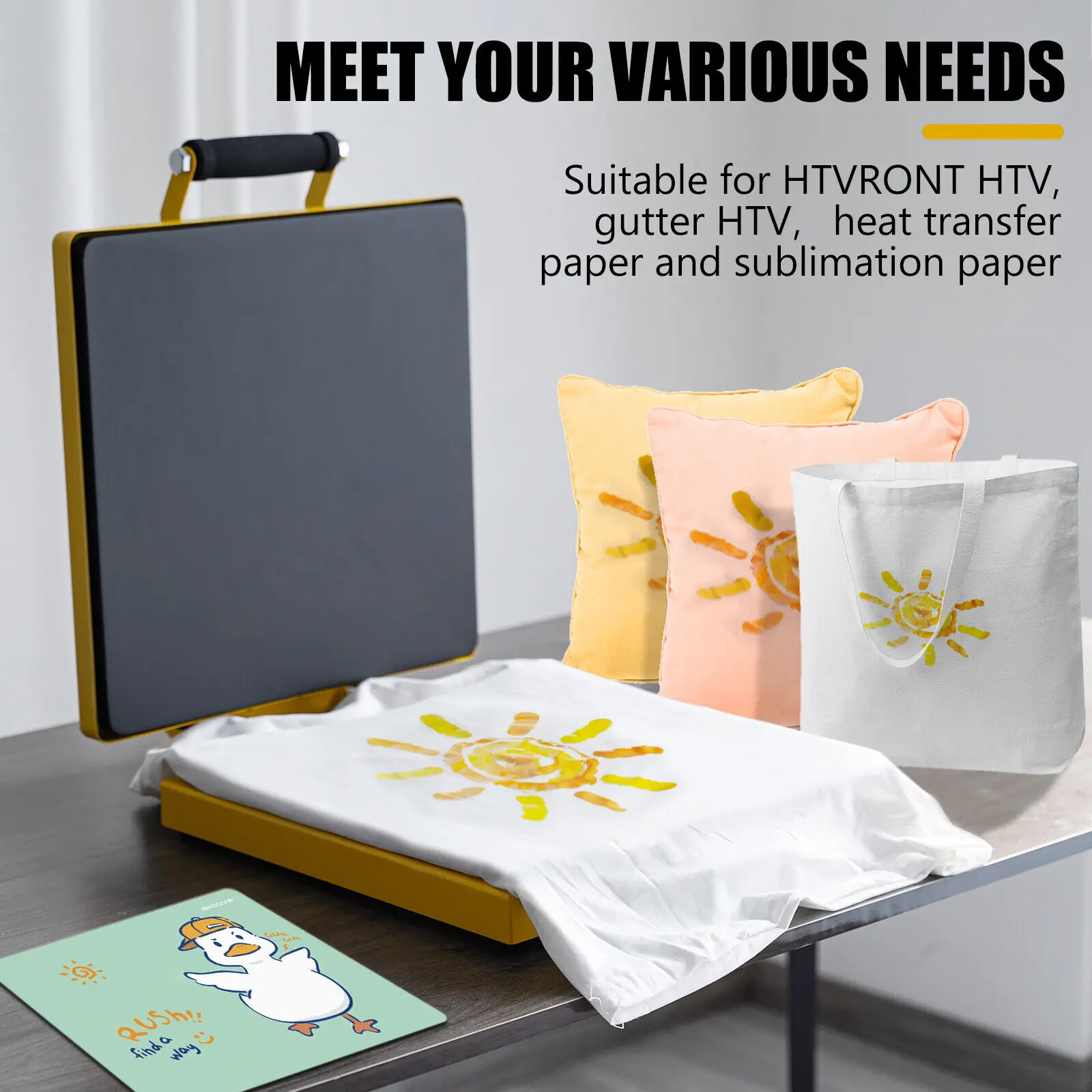Clamshell Heat Press Machine, Heat Transfer, DIY Digital Sewing, Away Embossing Folder, Sublimation Printing Machine, 15x15"