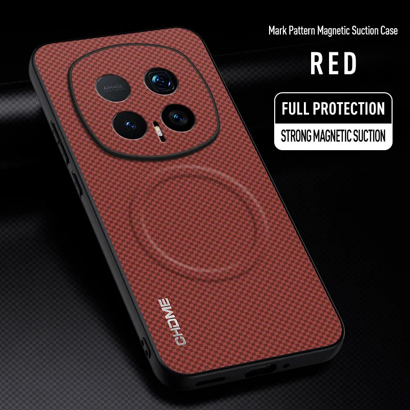 Enhanced Protective Back Cover with Soft Edge & Magnetic Design - Textured Finish