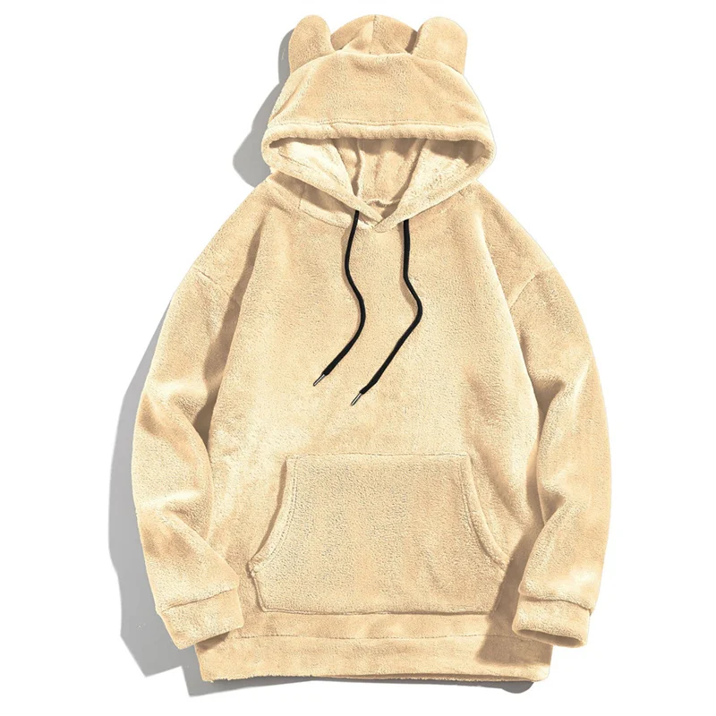 Autumn winter solid color sports hoodie Men/women Long sleeve hoodie breathable casual Cute warm pullover training