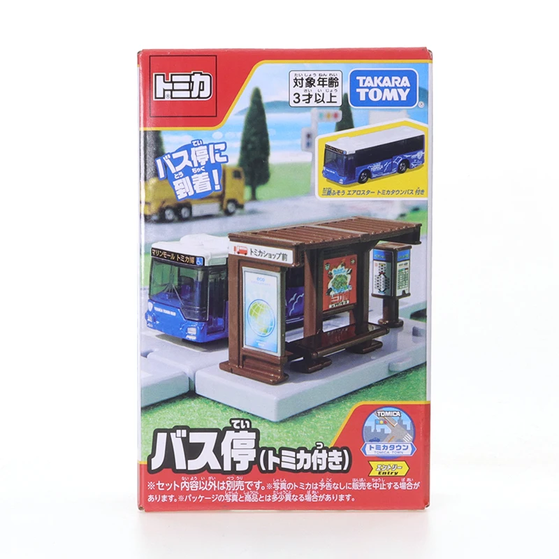 

Автомобильные игрушки Takara Tomy Tomica Town, автобусная остановка (w/Tomica)