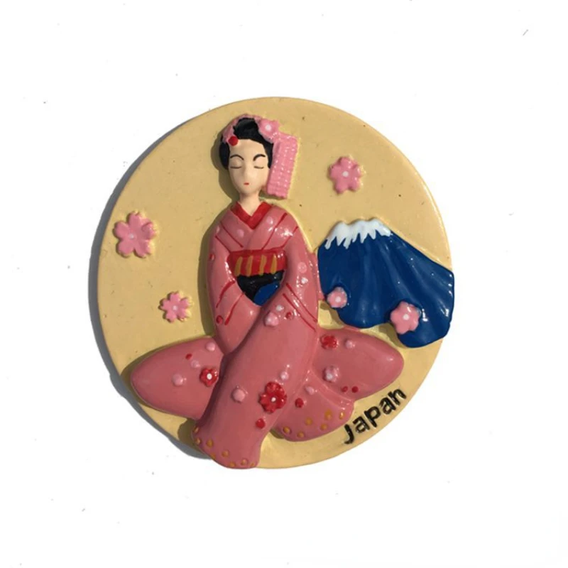 3D Hong Kong Cina frigorifero magnete souvenir regalo, resina fatta a mano Hong Kong frigorifero magnete casa e cucina decorazione collezione