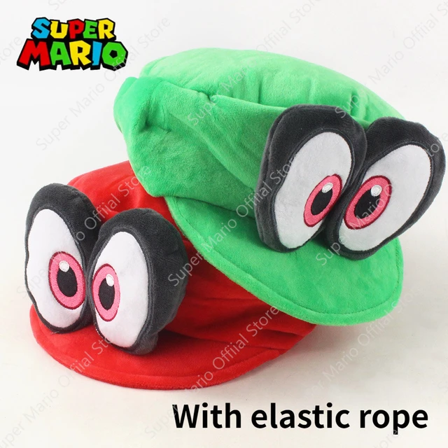 2023 Super Mario Bros peluche cappello giochi di ruolo puntelli per  spettacoli teatrali per feste Kid Birthday Party Decor Cosplay Cap regali  di natale - AliExpress