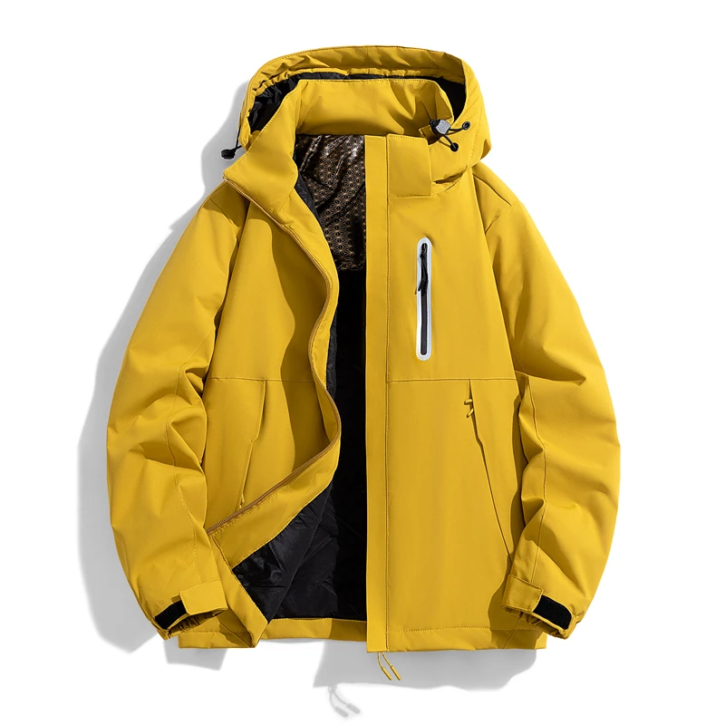 Waterproof Thick Warm Hooded Fishing Parka Jacket for Outdoor
