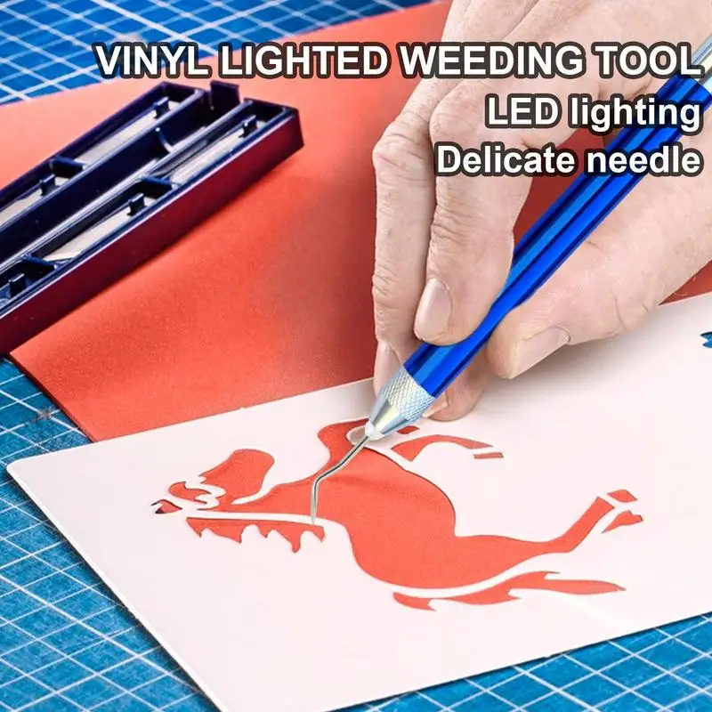 VinylWeedingToolsWithLightsHandmadeDIYSilhouettesWeedRemoval