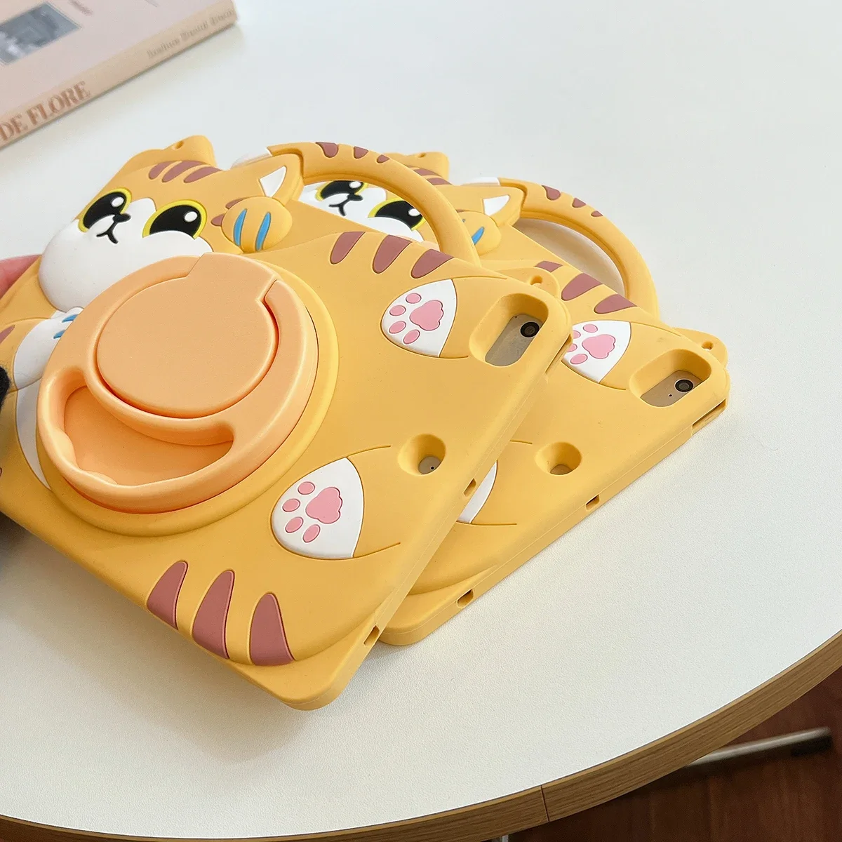 Colorful Cartoon Silicone Child Tablet Case - Durable & Portable Cover
