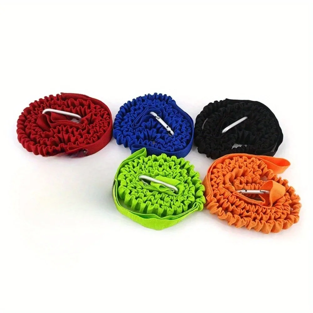 1PC Elastic Kayak Paddle Leash Adjustable with Safety Hook Fishing Rod Pole Coiled Lanyard Cord Tie Rope Rowing Boat Accessories 3