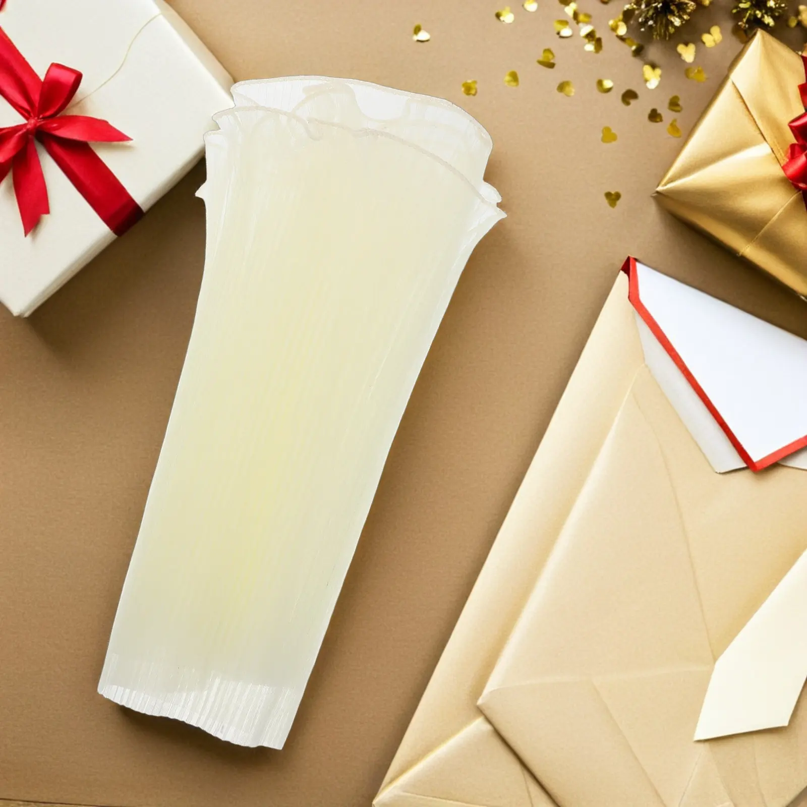 4Pcs 꽃 꽃다발 포장지 결혼식 파티를위한 반투명 웨이브 메쉬 크링클 디자인 생일 꽃집 DIY 공예