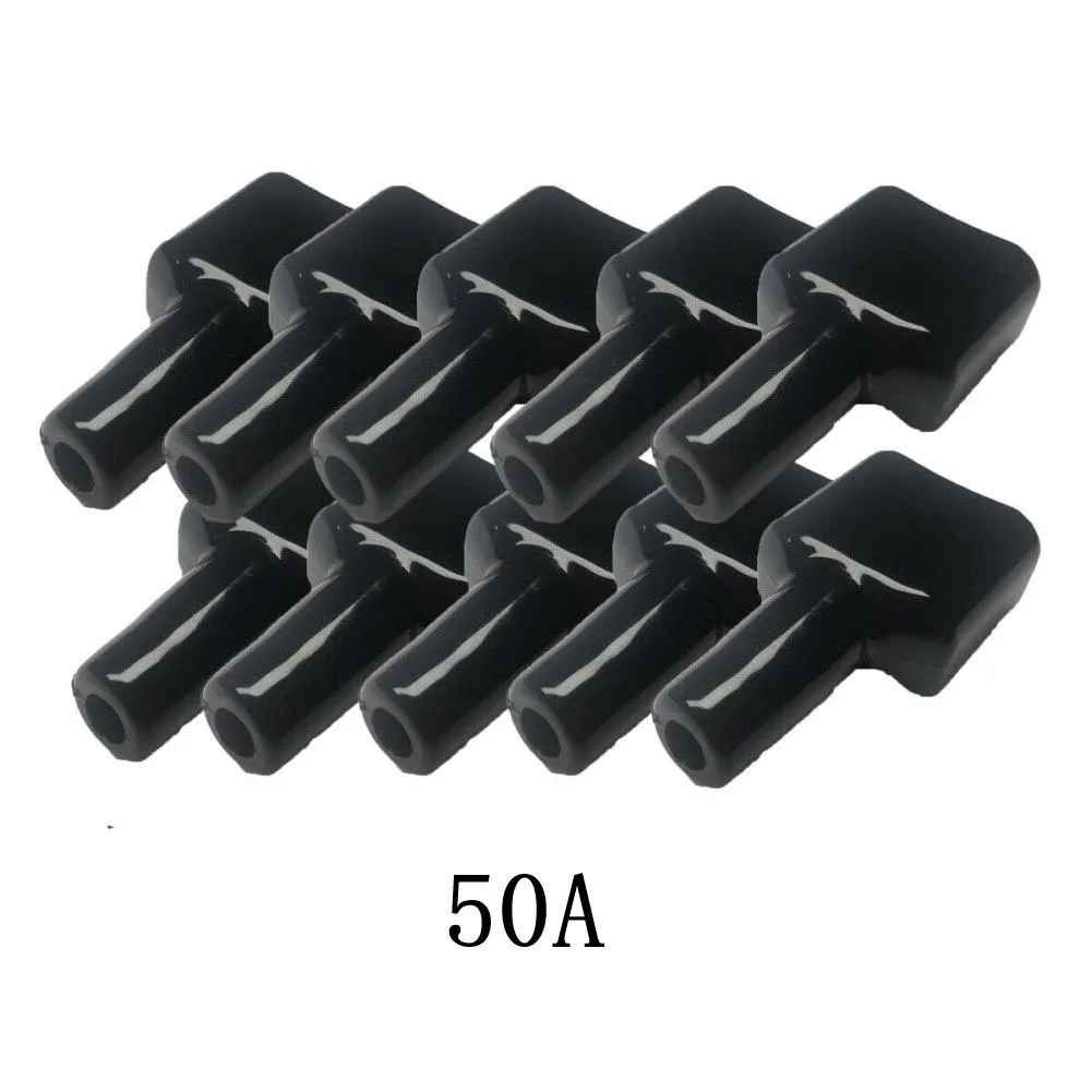 10Pcs 50A Plug Cover For Anderson Plug Waterproof Sheath Dustproof Cable For Caravan Solar Panel Refrigerator Battery Box