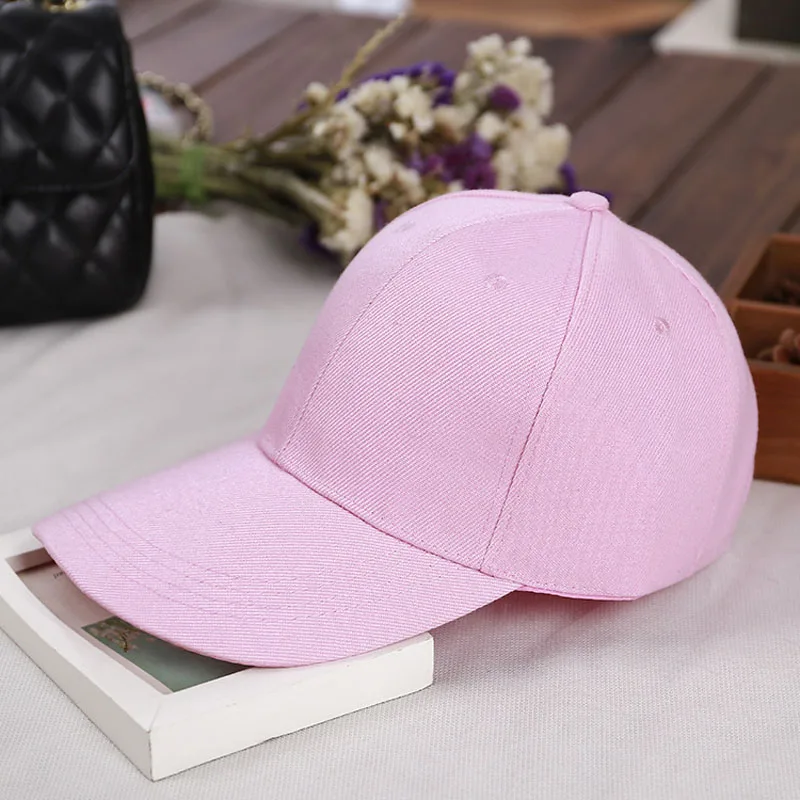 Fashion Retro Solid Color Men and Women Universal Baseball Cap Outdoor Sports Casual Girl Ponytail  Hat Sale 5