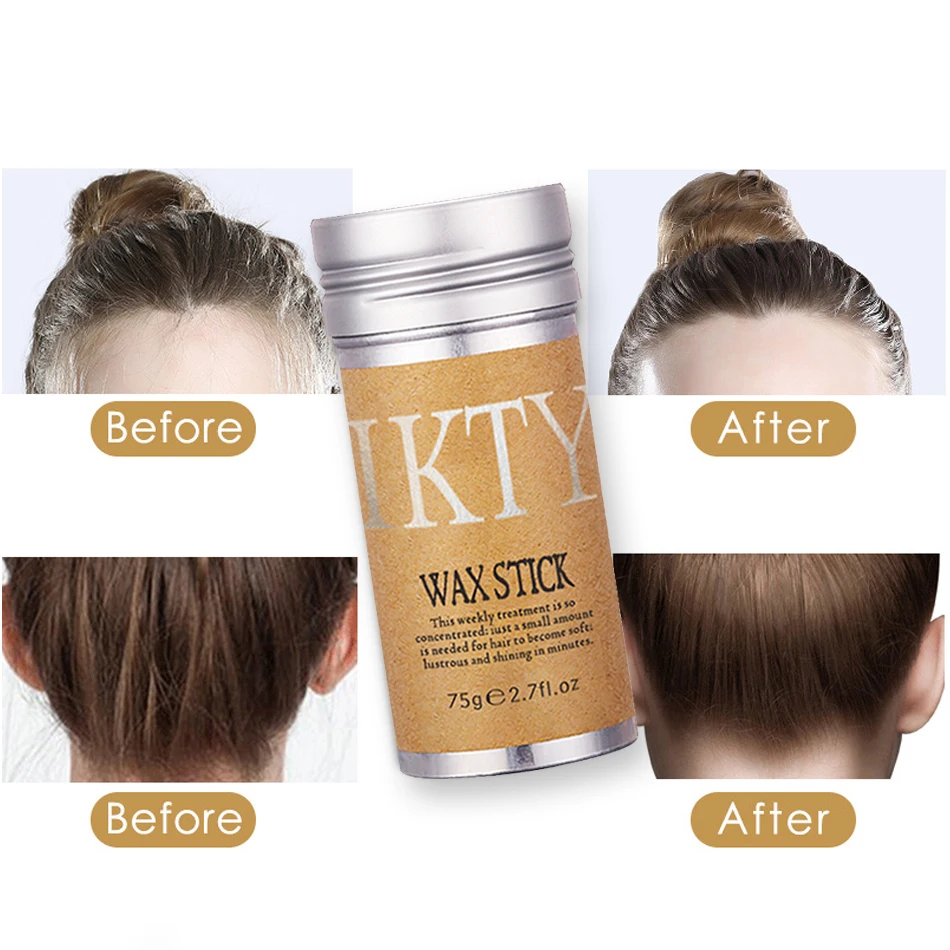 Hair Wax Stick To Ease Frizziness Fixed Hairstyle Non-greasy Moulding Wax Stick Power Styling Your Hair Suitable for Edge Frizz