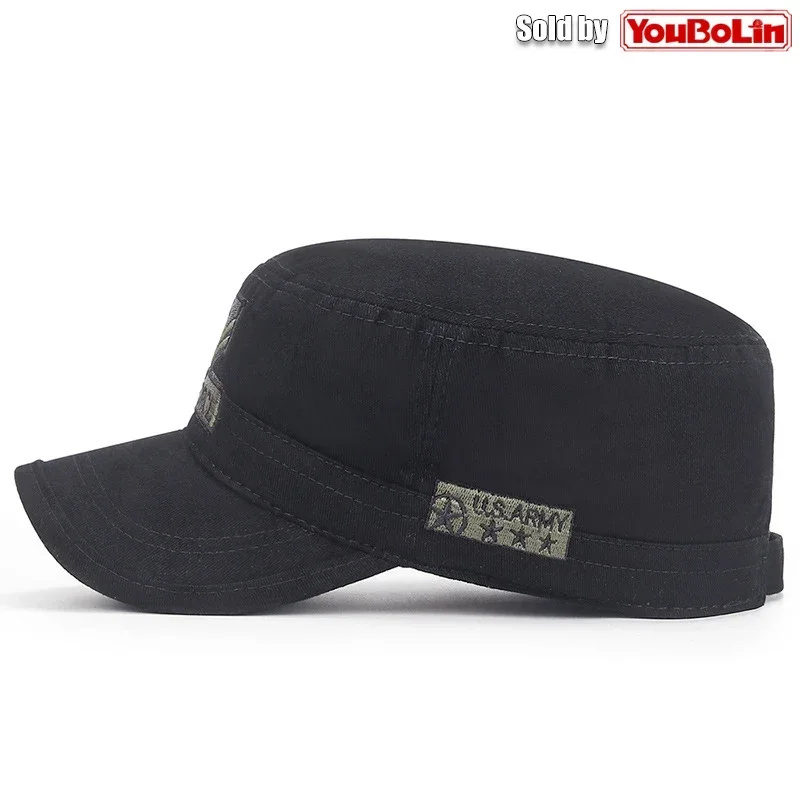 Cappello piatto camouflage in cotone protezione solare trekking_voghion.com
