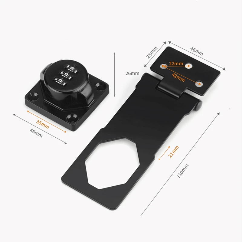 3-Digit Combination Locks Zinc Alloy Password Drawer Locks Mechanical Dial Cabinet Security Cam Lock Easy to Install combination padlock drawer lock