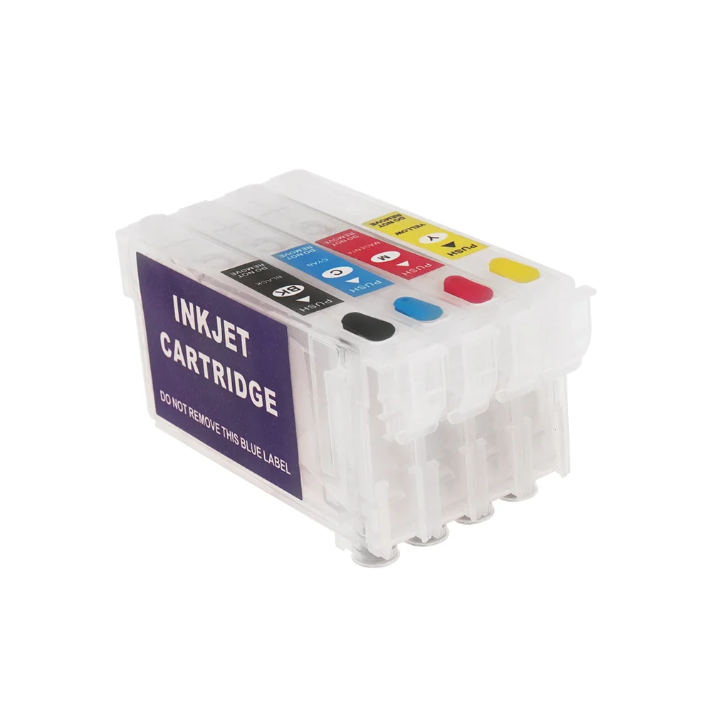 

T802XL T802 Refillable Ink Cartridge With Chip for Epson Workforce WF-4720 WF-4730 WF-4734 WF-4740 EC-4020 EC-4030 EC-4040