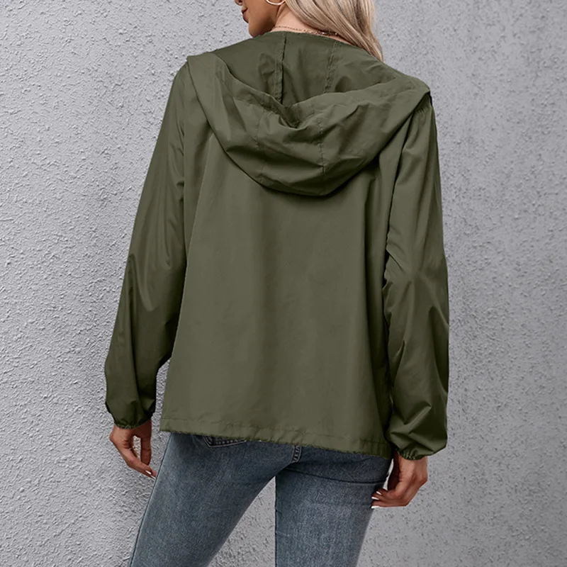 Solid Thin Hooded Jacket 4