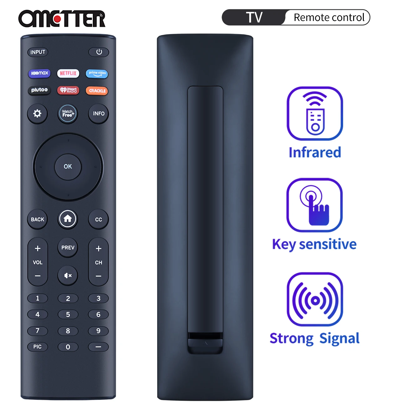 XRT140 V5 XRT140V5 Remote Control for Vizio Smart TV with HBOMAX