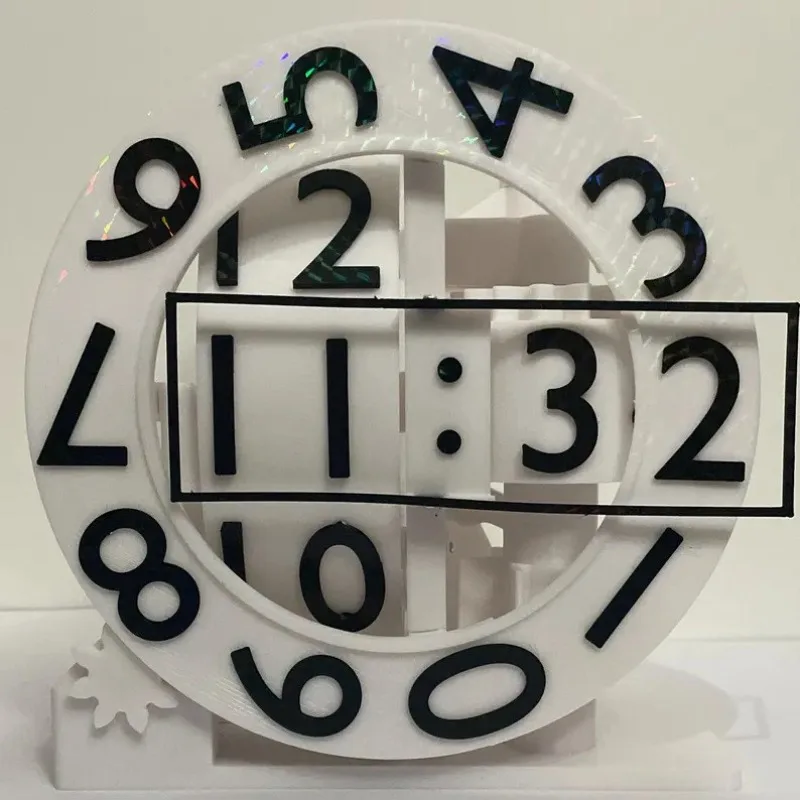 Home Modern Creativity Clock 3D Printed Living Room Bedroom Home Decoration Desktop Ornaments Gift Ideas Ornaments Table Clocks