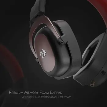 Redragon H510 Zeus Wired Gaming Headset - 7.1 Surround Sound - Memory Foam Ear Pads - 53MM Drivers Detachable Microphone 2