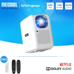 MECOOL KP2 1080P Home Theater Projetor Global Version with 1+8G Linxu OS 2.4G/5G WiFi Netflix Certified Dolby Audio Projector