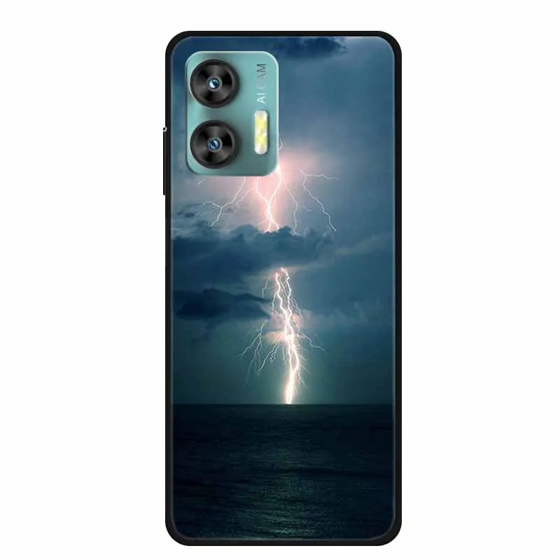 Black Cool Cat Silicone Soft TPU Shockproof Phone Case
