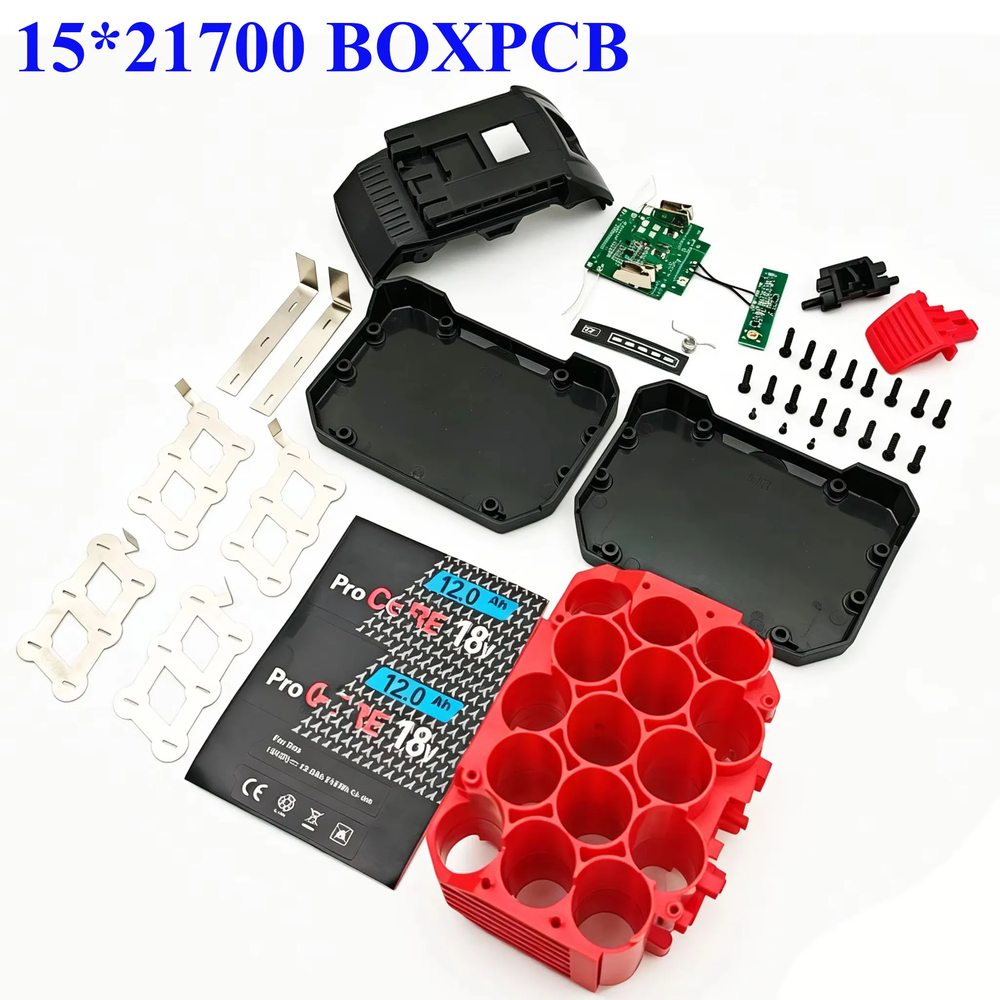 21700 BAT618 리튬 이온 배터리 플라스틱 케이스 BMS PCBA 충전 보호 회로 기판 쉘 Bosch 18V BAT610 BAT618G BOX 용