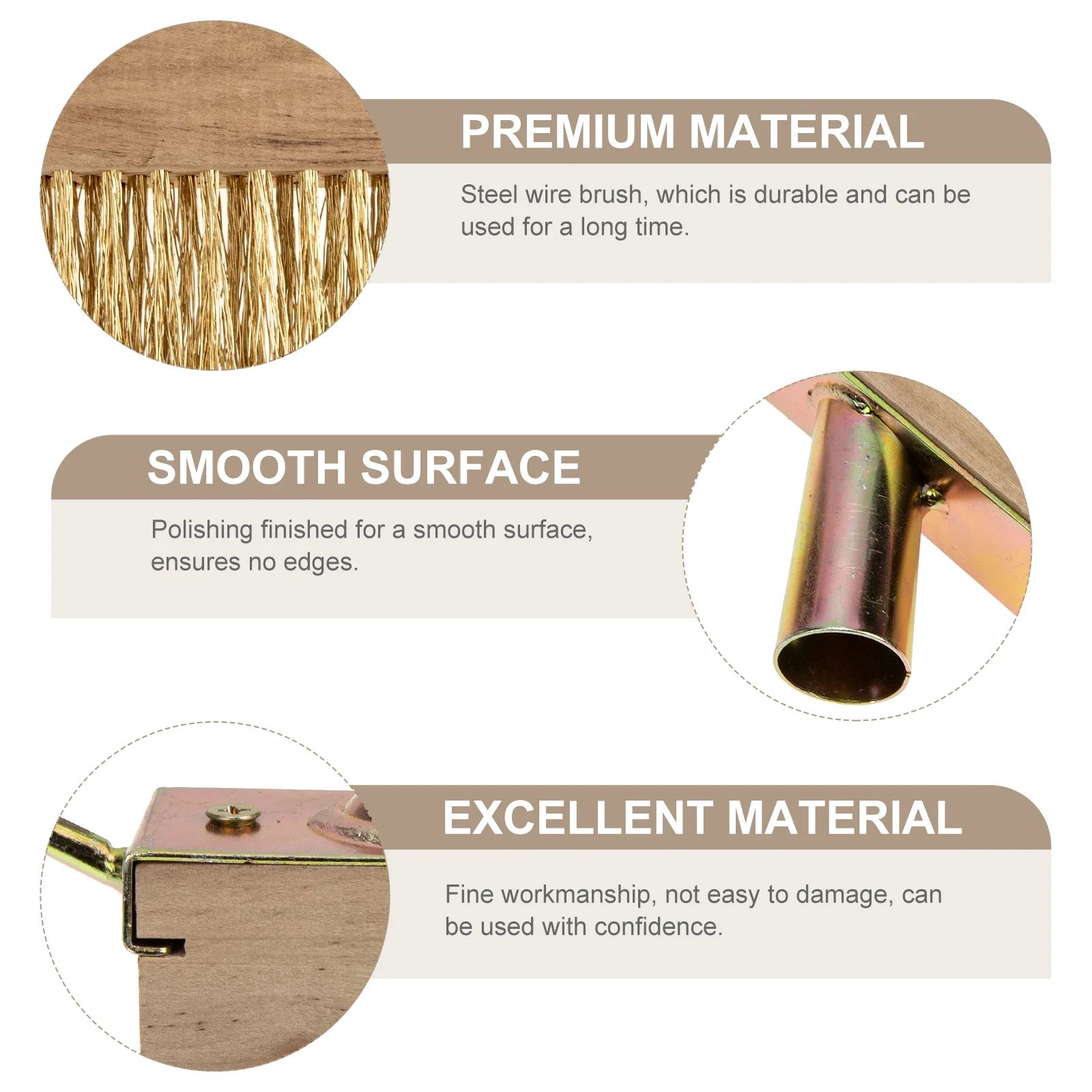 High Quality Weeding Brush for Efficient Weed Removal Durable Steel Wire Brush Tool for Garden and Patio Maintenance 5