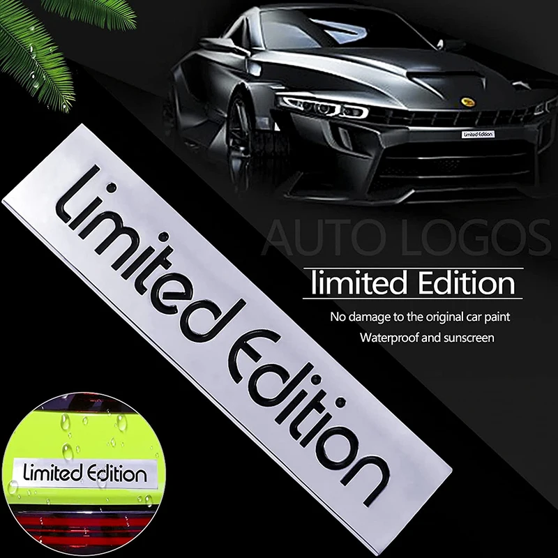 LIMITED EDITION Logo 3D Car Sticker Plating Metal Emblem Badge