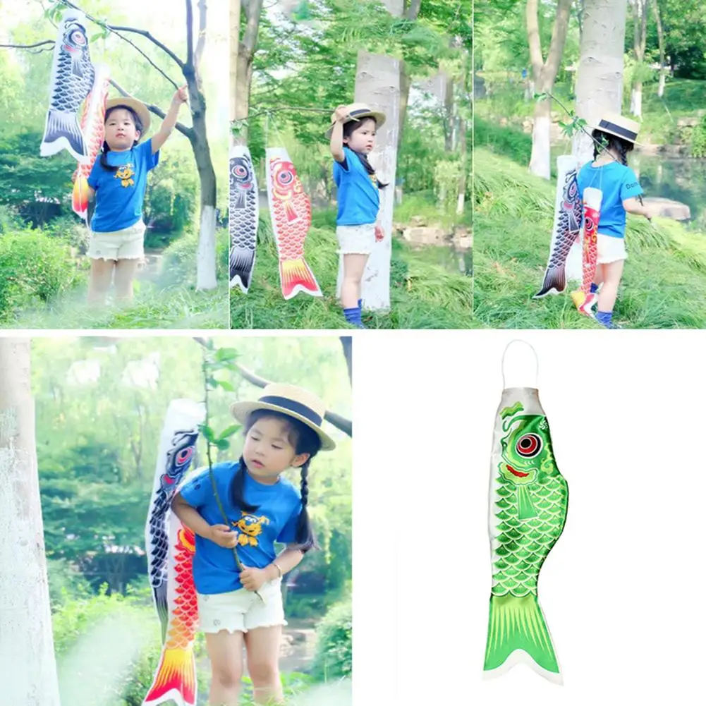 Wind Chimes Wind Chime Carp Windsock Decoration Fish Wind Chimes Carp Windsock Cartoon Satin Dragon Boat Carp Windsock Streamer Japanese Festival Hanging Decoration