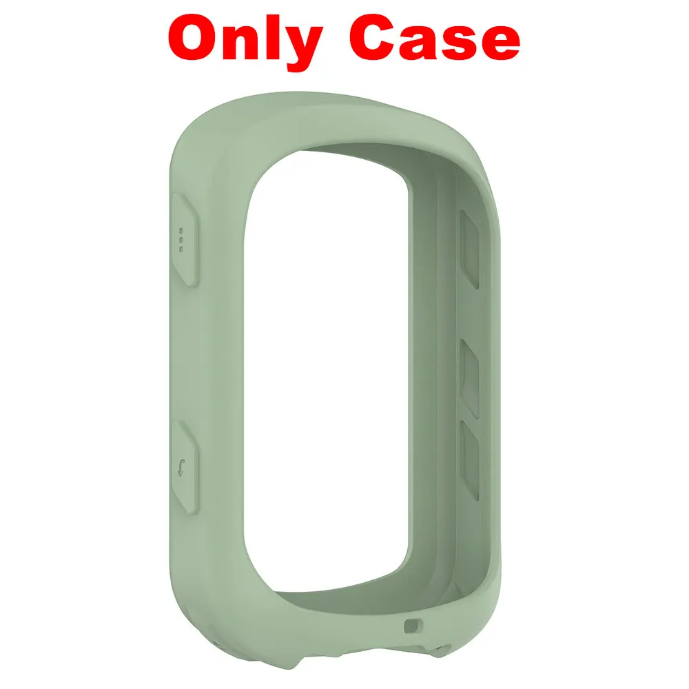 Solar Protective Case Cover + 3 PCS Glass Film Set for Bike GPS Silicone Shell Protector