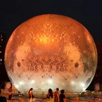 Exquisite Moon Ball 1.5-6m Oxford Giant Inflatable Moon Ball With Led Lights For Event Party Show Stage Decoration Advertising 2