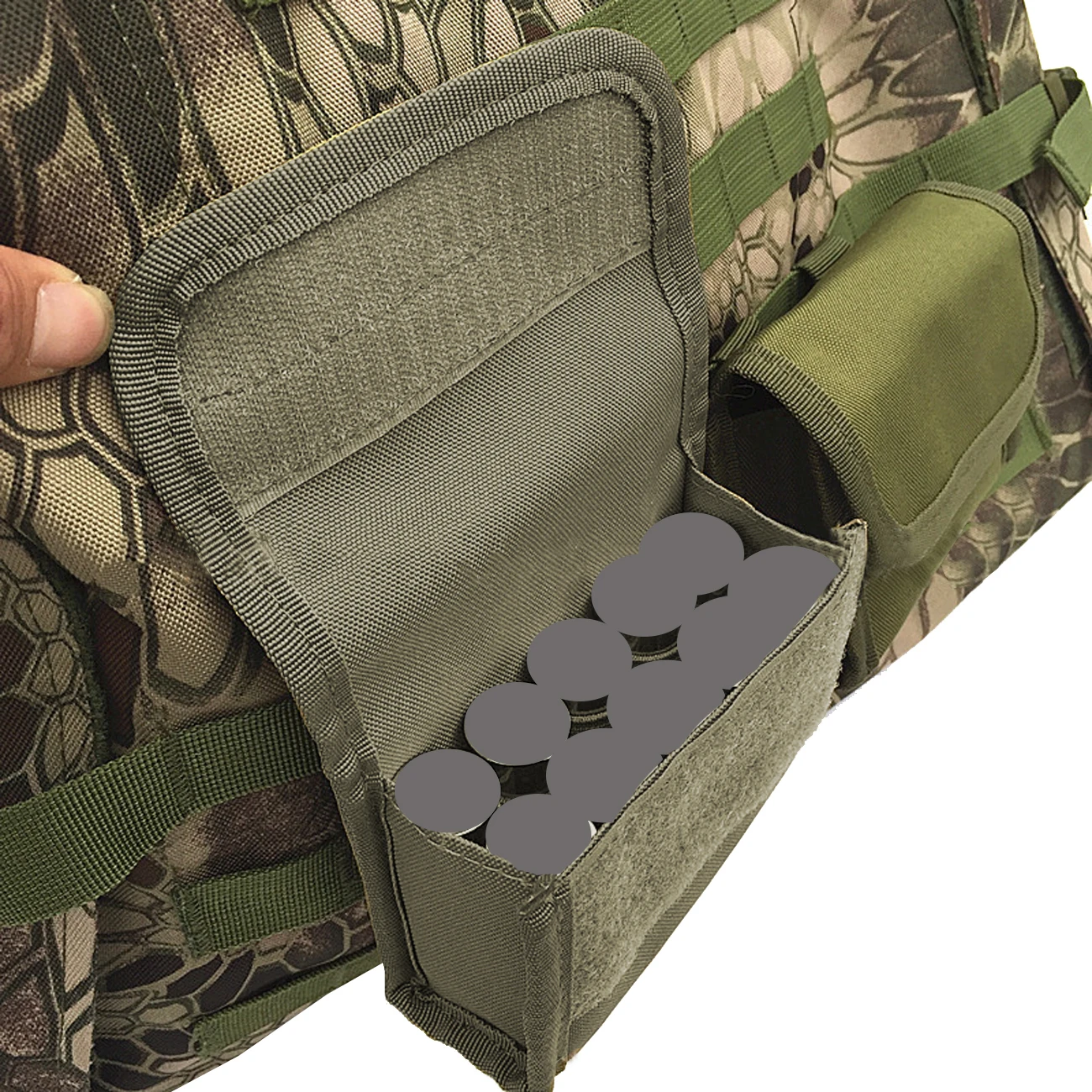 Borsa per accesso rapido all'attrezzatura, borsa portaoggetti con sistema MOLLE universale ad apertura rapida, adatta per la caccia all'aperto e altri scenari - immagine 6
