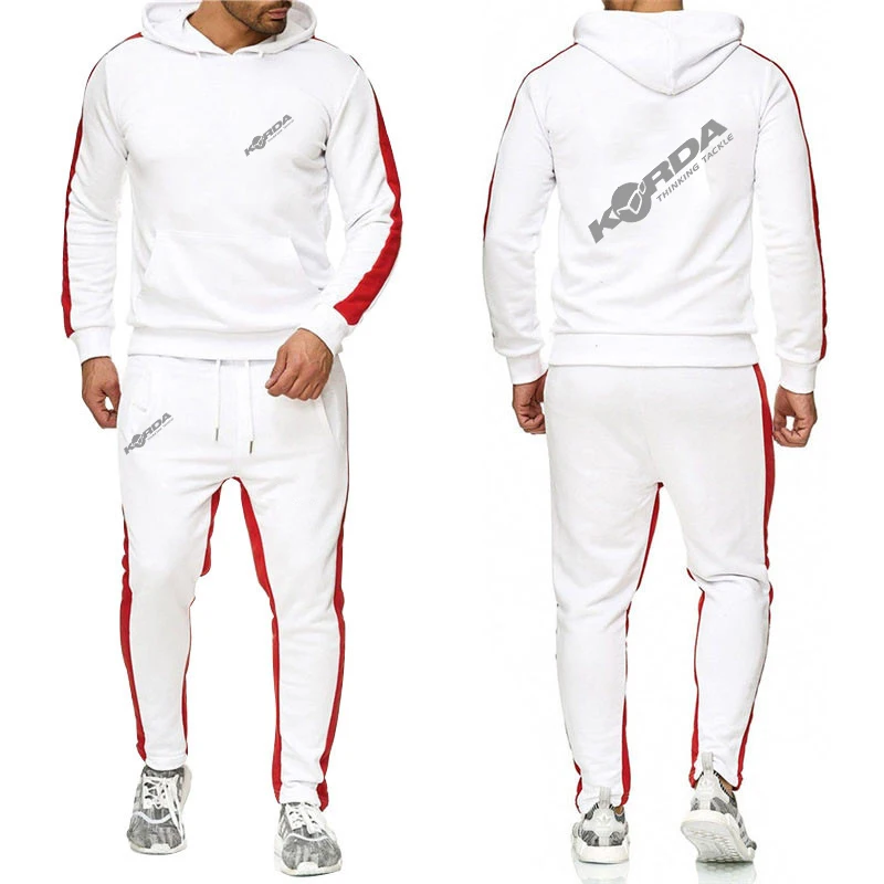 Korda Inspired Tribute 2023 Spring Autumn new style Men's Casual Solid color Hoodies Sweatpant Sets Harajuku Jackets Sports Suit