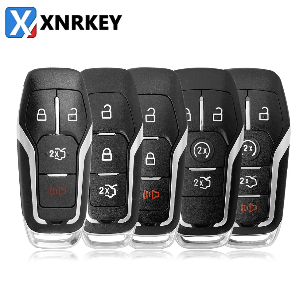 

XNRKEY 3/4/5 Button Smart Remote Car Key Shell Fob for Ford Fusion Explorer Edge Mustang Mondeo Kuka 2013-2017 M3N-A2C31243300