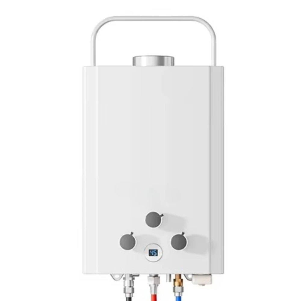 Outdoor 6L portable camping shower propane liquefied petroleum gas instant  boiler camper tankless water heater - AliExpress 1420