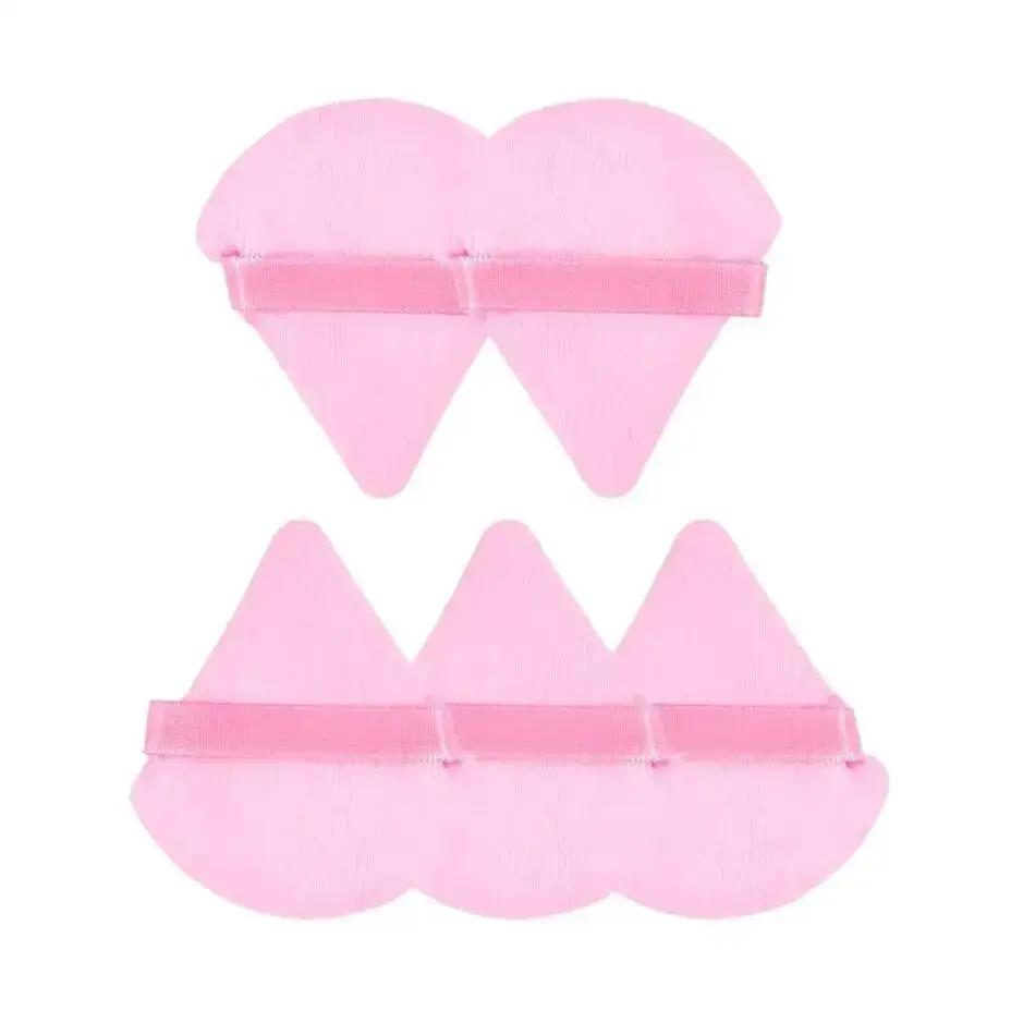 3/5/6 Pcs Triangle Powder Puff For Loose Powder Liquid Cosmetic Soft Plush Powder Puff Makeup Foundation Puff Makeup Tool 2