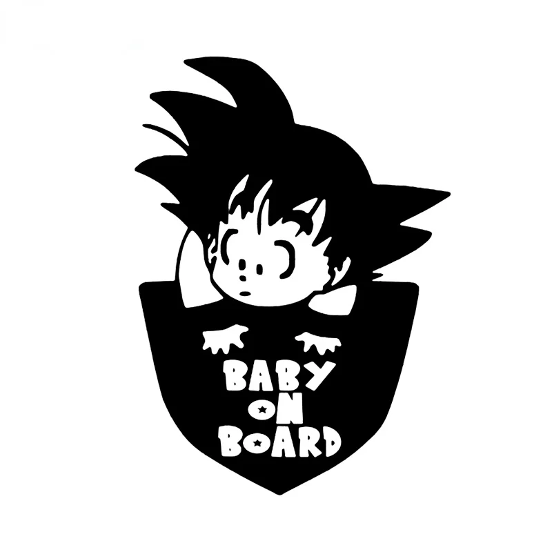 

15cm Cute Cartoon Baby on Board Car Decal Cool Window Vinyl Waterproof and Sunscreen Sticker Funny Bumper Stickers