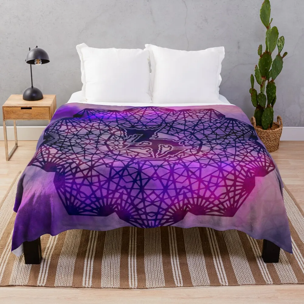 

Zeds Dead Mandala Purple Throw Blanket Decorative Throw Blanket Sofa Blankets Vintage Blanket