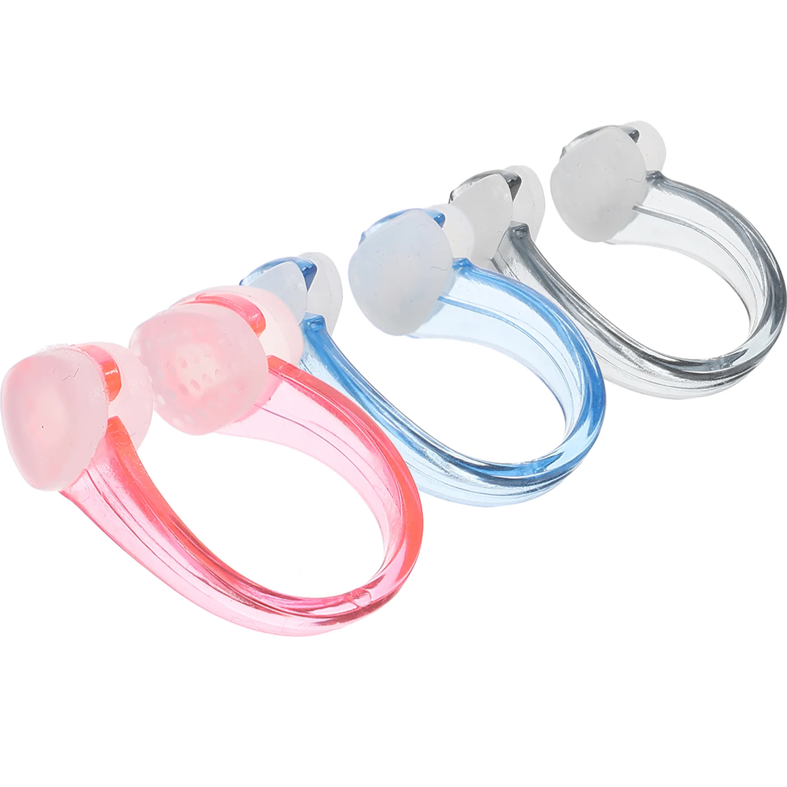 

3 Pcs Swimming Nose Clip Plugs for Universal Clips Kids Silica Gel Adult Child Children