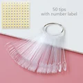 50 clear oval