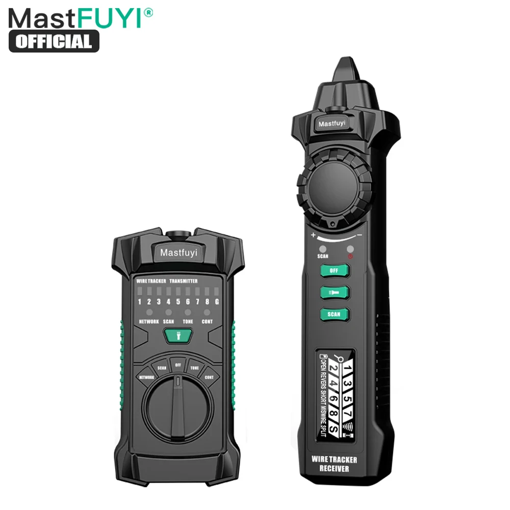 

Многофункциональный проводной трекер MASTFUYI, устройство для диагностики кабеля, с ЖК дисплеем, цифровой сетевой видоискатель, устройство для проверки кабеля POE, Cat5 Cat6