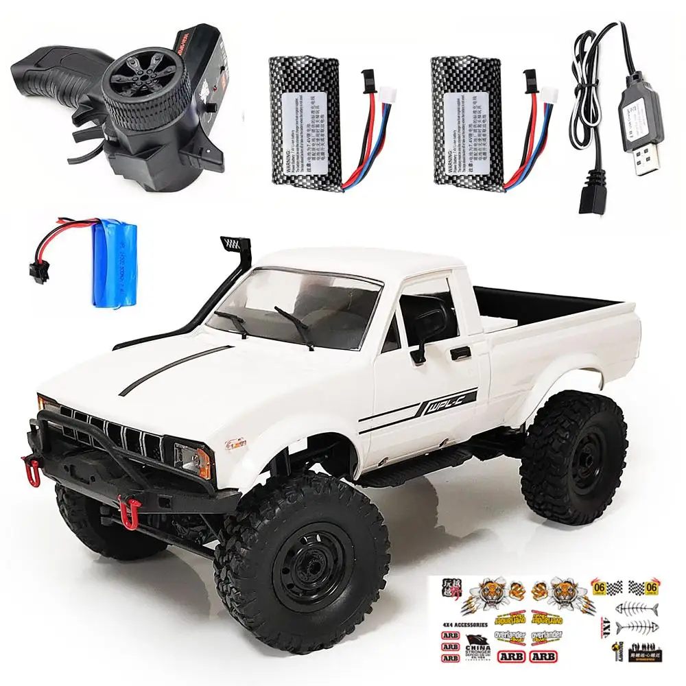 WPL C24 1:16 4WD 2.4G 2CH Military Truck Buggy Crawler Off Road RC Car RTR KIT 