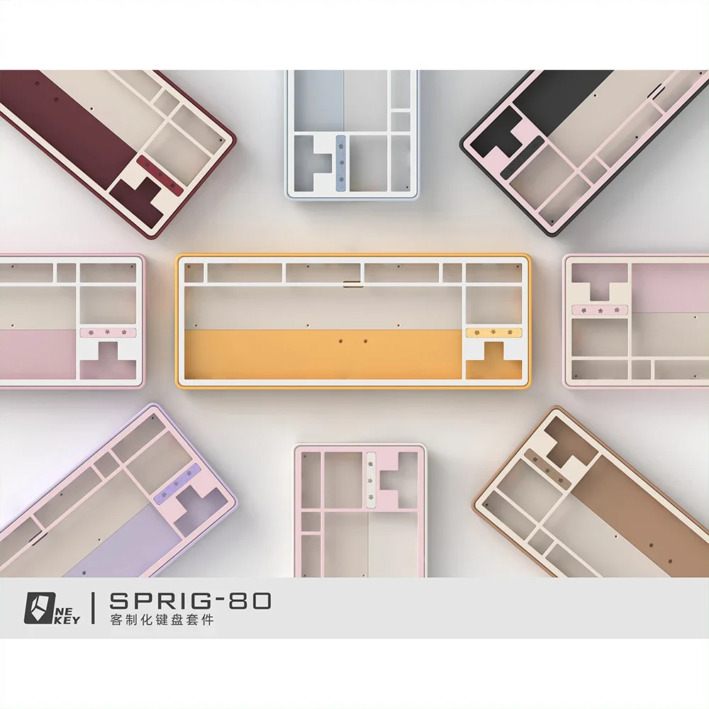NEKEY Sprig80 기계식 키보드 키트 트라이 모드 무선 키보드 핫 스왑 RGB 가스켓 알루미늄 합금 키보드 PC 액세서리 1