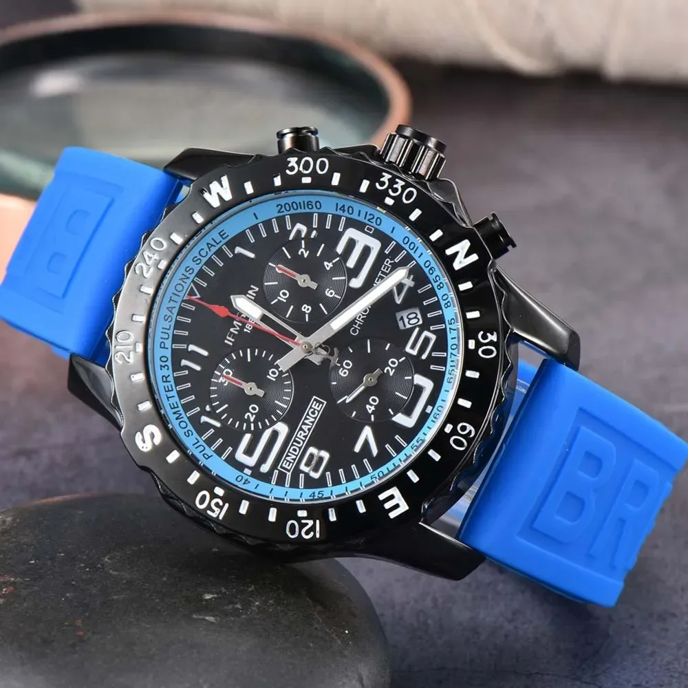 

Original Brand Mens Watches Luxury Top Quality Multifunction Sports Wterproof Watch Automatic Date Chronograph Quartz AAA Clcok