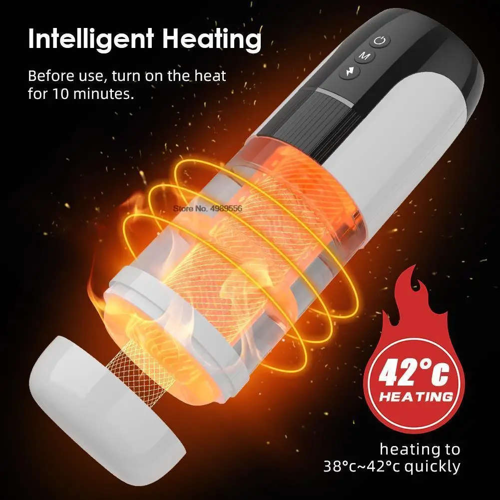 Automatic Telescopic Masturbator With Vibration For Men_voghion.com