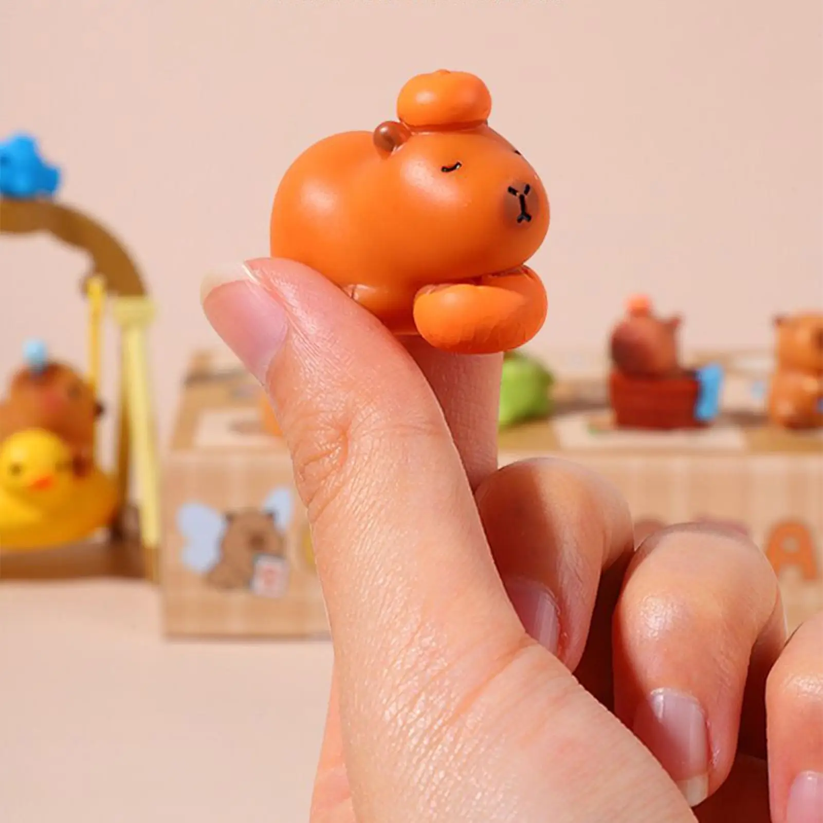 Christmas Countdown Calendar Capybara Themed Decoration Mini Capybara Model Dolls Countdown Calendar for Kids New Year Gifts