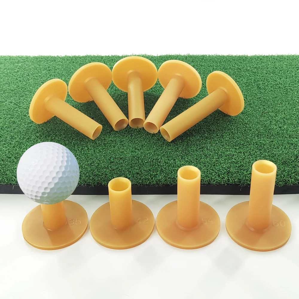 Description Picture 3 of item35/42/54/60/65/70/75/80/83mm Rubber Material Golf Tee Durable Frame Golf Automatic Bending Widening Base Ball Tee Accessories