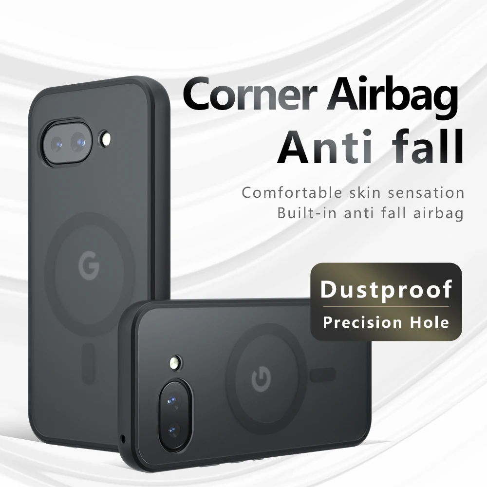 Shockproof Matte TPU Frame Translucent Phone Case with Magnetic Skin Feel